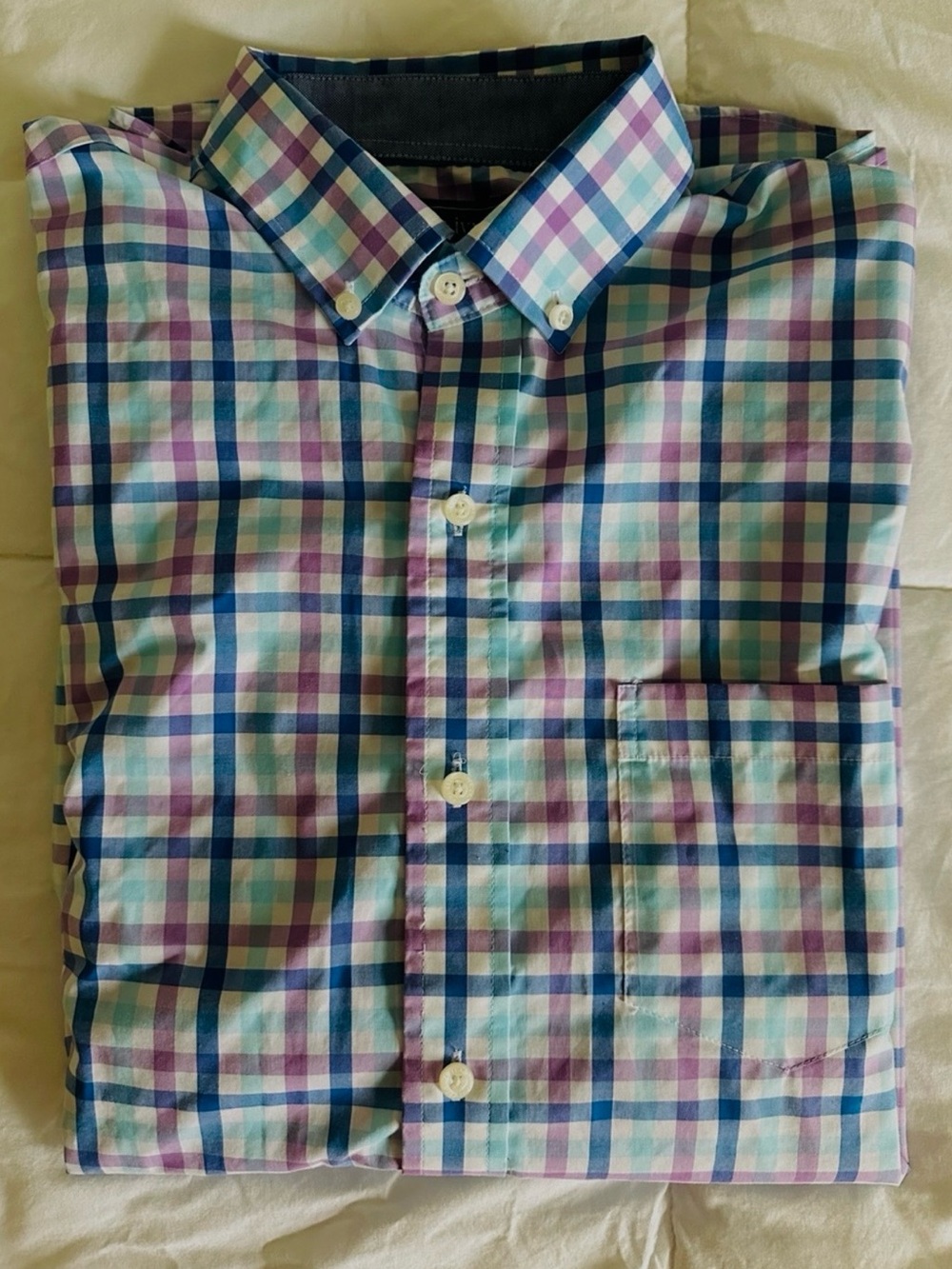 Crown & Ivy Classic Fit Plaid Button Down Shirt Men's Small